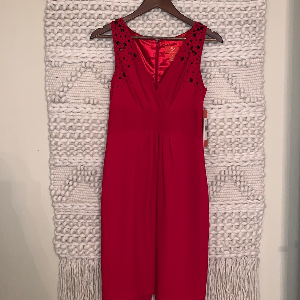 NWT Monique Lhuillier Red Dress